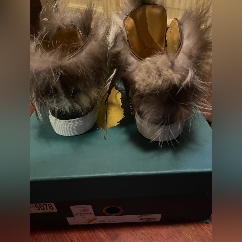 Buscemi Alce Rabbit Fur Sneaker - Picture 3 of 6